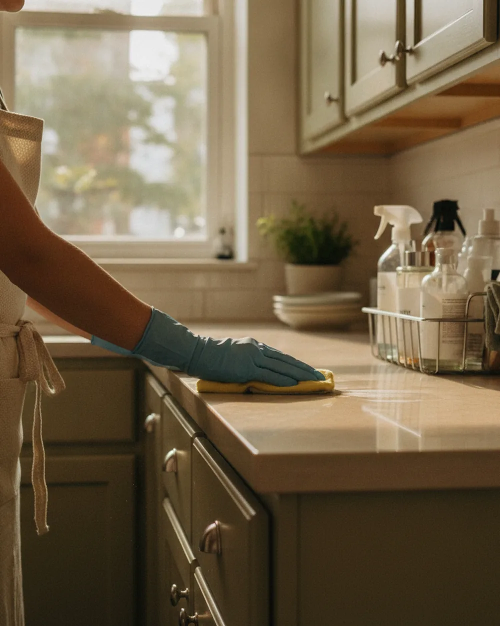 Freshly cleaned kitchen by WJR Cleaning in a Philadelphia home